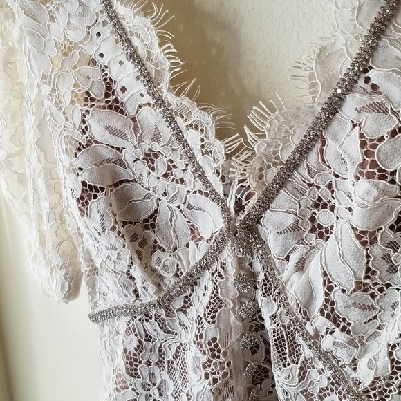 Self-Portrait Fine Corded Lace Top - Picture 5 of 5